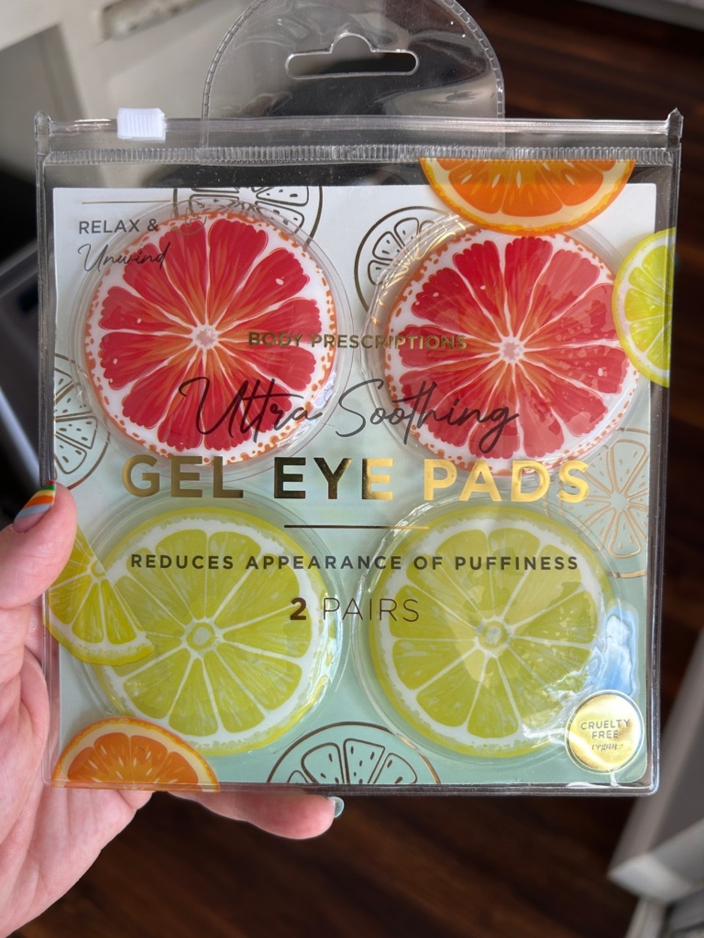 Body Prescriptions Ultra Soothing Gel Eye Pads - Pink & Lime